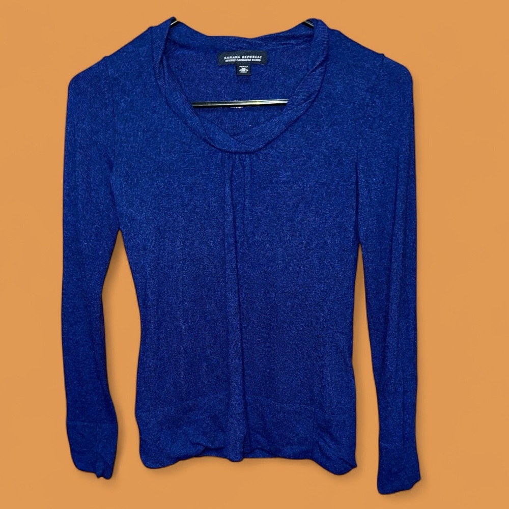 Banana Republic Royal Blue Long Sleeve Top
